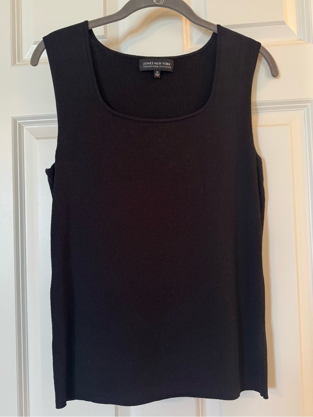Jones New York Collection Platinum Ribbed Tank Top Sweater, Medium